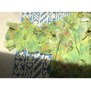 Vintage Multi-layer bell-sleeve blouse size Small